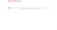 Desktop Screenshot of ebusiness.co.uk